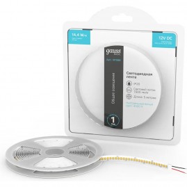 Лента GAUSS BASIC LED 2835/240 12V 14,4W/m 1600lm/m 4000K 10mm IP20 5m